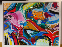 Charger l'image dans la galerie, Peinture sur papier Canson paysage imaginaire n°2 - 50 x 65 cm