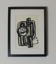 Charger l&#39;image dans la galerie, Peinture sur papier géométrique couple unique - format A4 21x29cm
