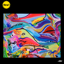 Charger l&#39;image dans la galerie, Peinture unique sur papier Canson Color of Love - 50 x 65 cm
