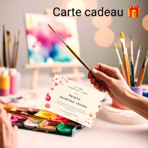 Carte cadeau cours particulier peinture bordeaux Nancy Gabel artiste peintre 