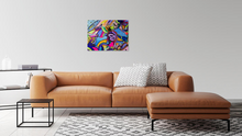 Charger l&#39;image dans la galerie, Peinture unique sur papier Canson paysage imaginaire n°5 - 50 x 65 cm
