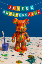 Charger l&#39;image dans la galerie, Atelier de peinture - anniversaire enfant à Bordeaux ourson pouring (8 enfants min)
