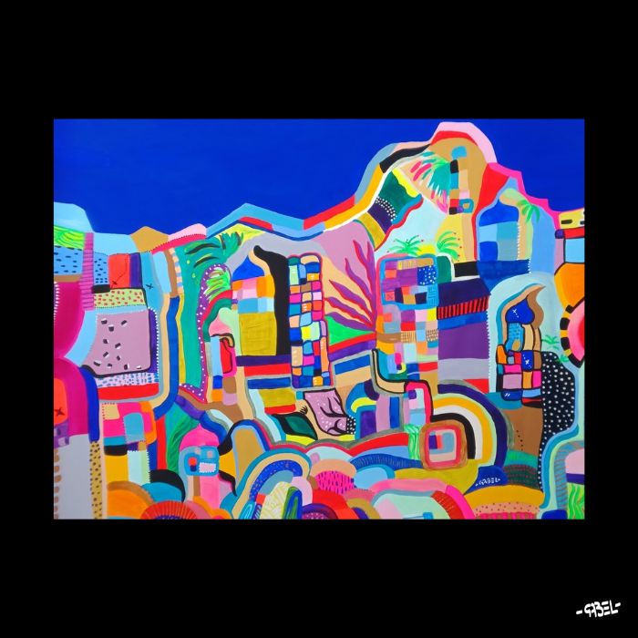Peinture  unique sur papier Canson ColoraPolis n°1- 50 x 65 cm