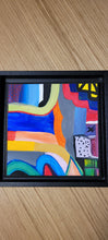 Charger l&#39;image dans la galerie, Tableau paysage imaginaire n°5 - mini format - 20 x 20 cm
