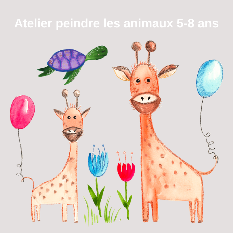 Atelier de peinture animaux - Anniversaire (8 enfants max)