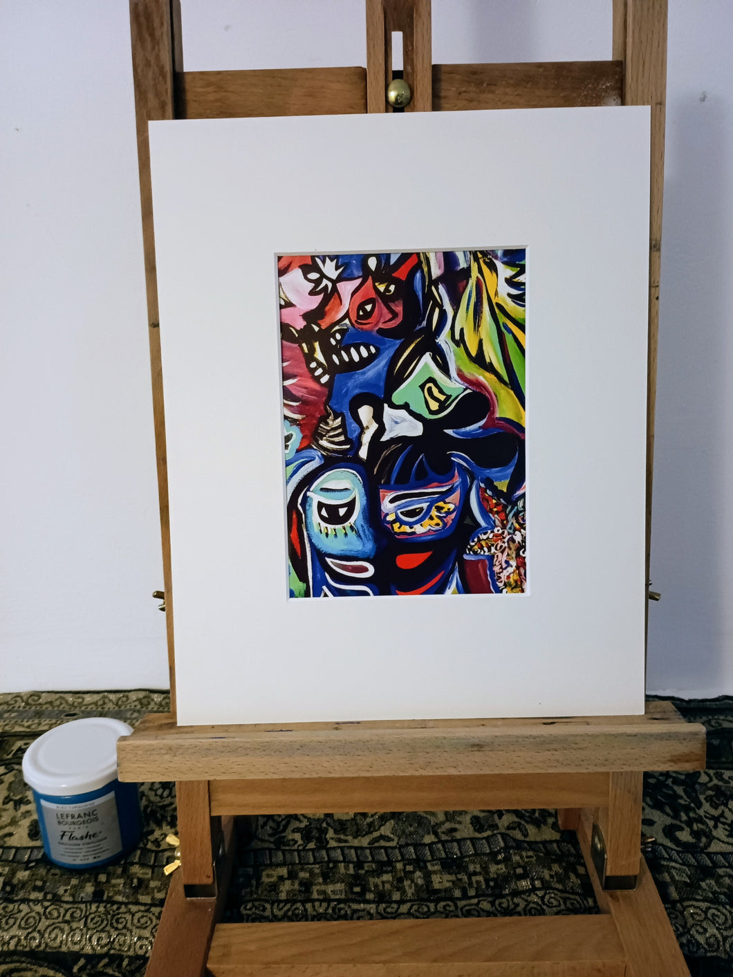 Reproduction peinture - jungle blanche 4 x 30 cm