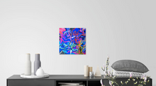 Charger l&#39;image dans la galerie, Tableau unique mythologique Méduse n°1 30 x 30 cm
