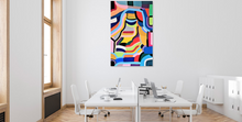 Charger l&#39;image dans la galerie, Tableau unique grand format paysage imaginaire n°2 - 100 x 65 cm
