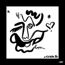 Charger l&#39;image dans la galerie, Dessin encre de chine sur papier - unique 20 x 20 cm
