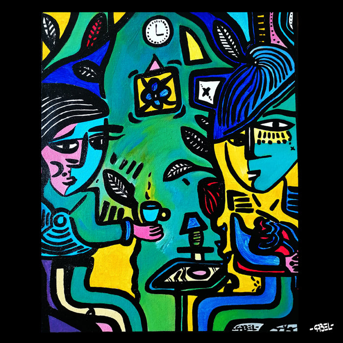 Tableau unique - Le temps suspendu - 41 x 33 cm