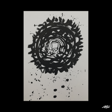 Charger l&#39;image dans la galerie, Peinture sur papier encre de chine unique - format A4 21x29cm
