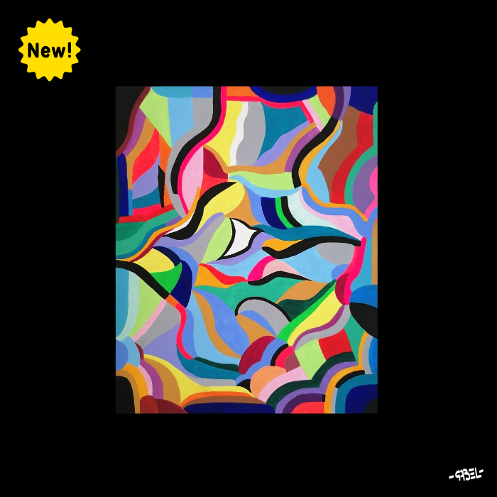 Tableau unique - Coloraera n°2 - 41 x 33 cm