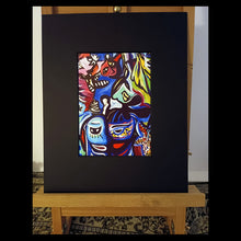 Charger l&#39;image dans la galerie, Reproduction peinture - jungle noir 24 x 30 cm
