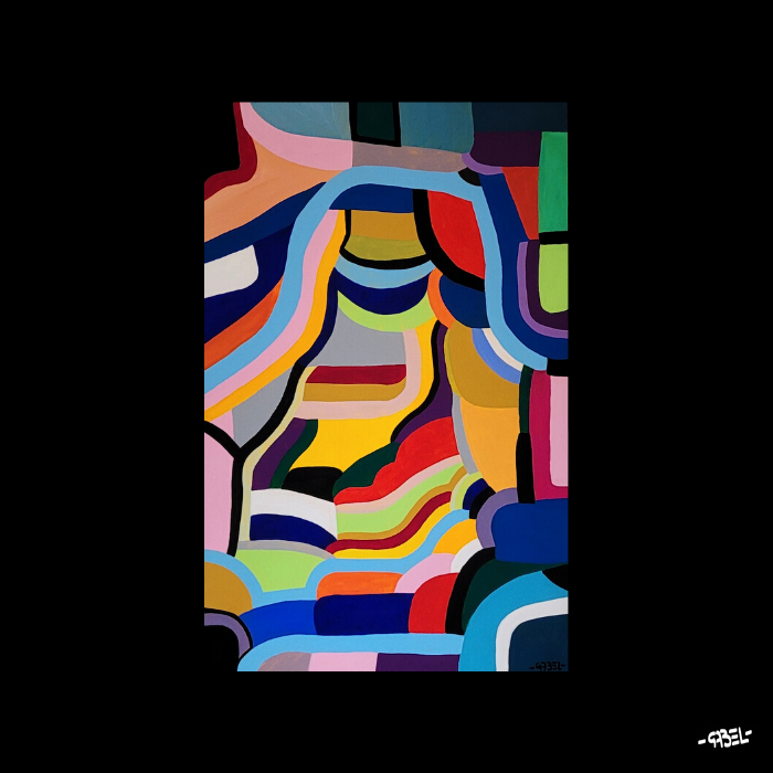 Tableau unique grand format paysage imaginaire n°2 - 100 x 65 cm