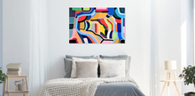 Charger l&#39;image dans la galerie, Tableau unique grand format paysage imaginaire n°2 - 100 x 65 cm
