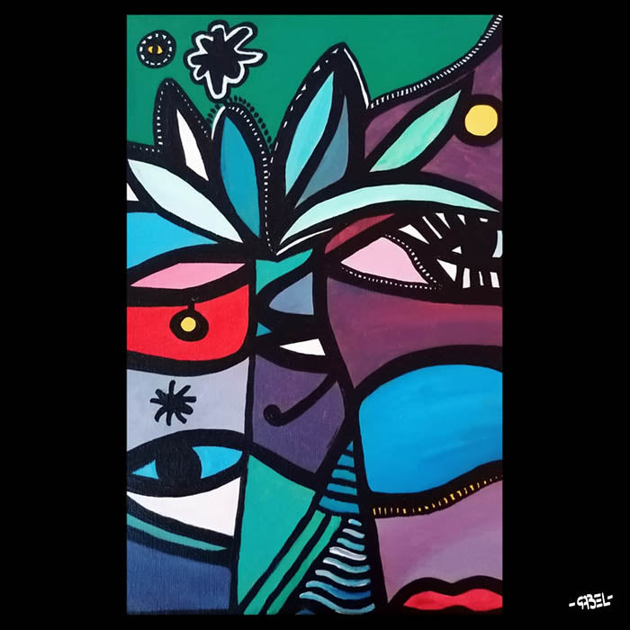 Tableau contemporain - Nature - 41 x 27 cm
