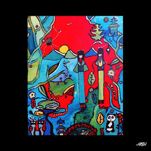 Charger l&#39;image dans la galerie, Tableau unique - Soleil jaune - 41 x 33 cm
