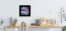 Charger l&#39;image dans la galerie, Tableau paysage imaginaire n°5 - mini format - 20 x 20 cm
