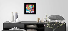 Charger l&#39;image dans la galerie, Tableau paysage imaginaire n°1 - mini format - 20 x 20 cm
