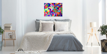 Charger l&#39;image dans la galerie, Peinture unique sur papier Canson paysage imaginaire n°4 - 50 x 65 cm
